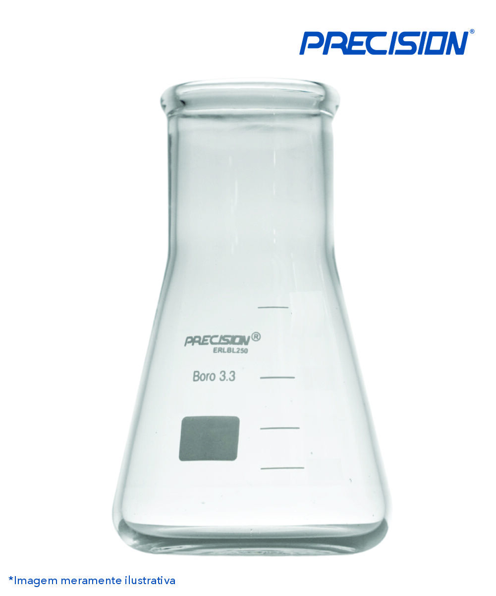 Frasco Erlenmeyer boca larga 2000mL